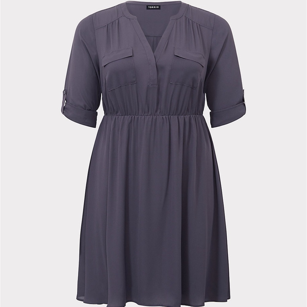 Torrid | Grey Shirt Dress | NWOT 00